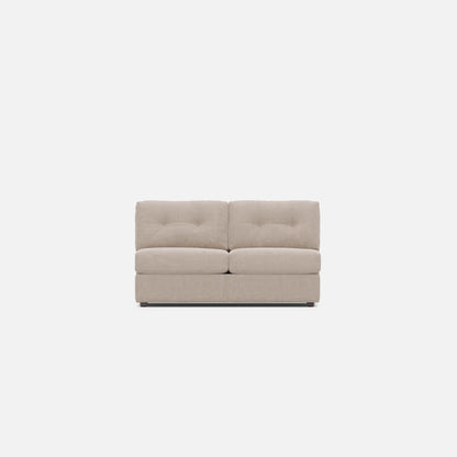 Modular One Armless Full Memory Foam Sleeper Sofa