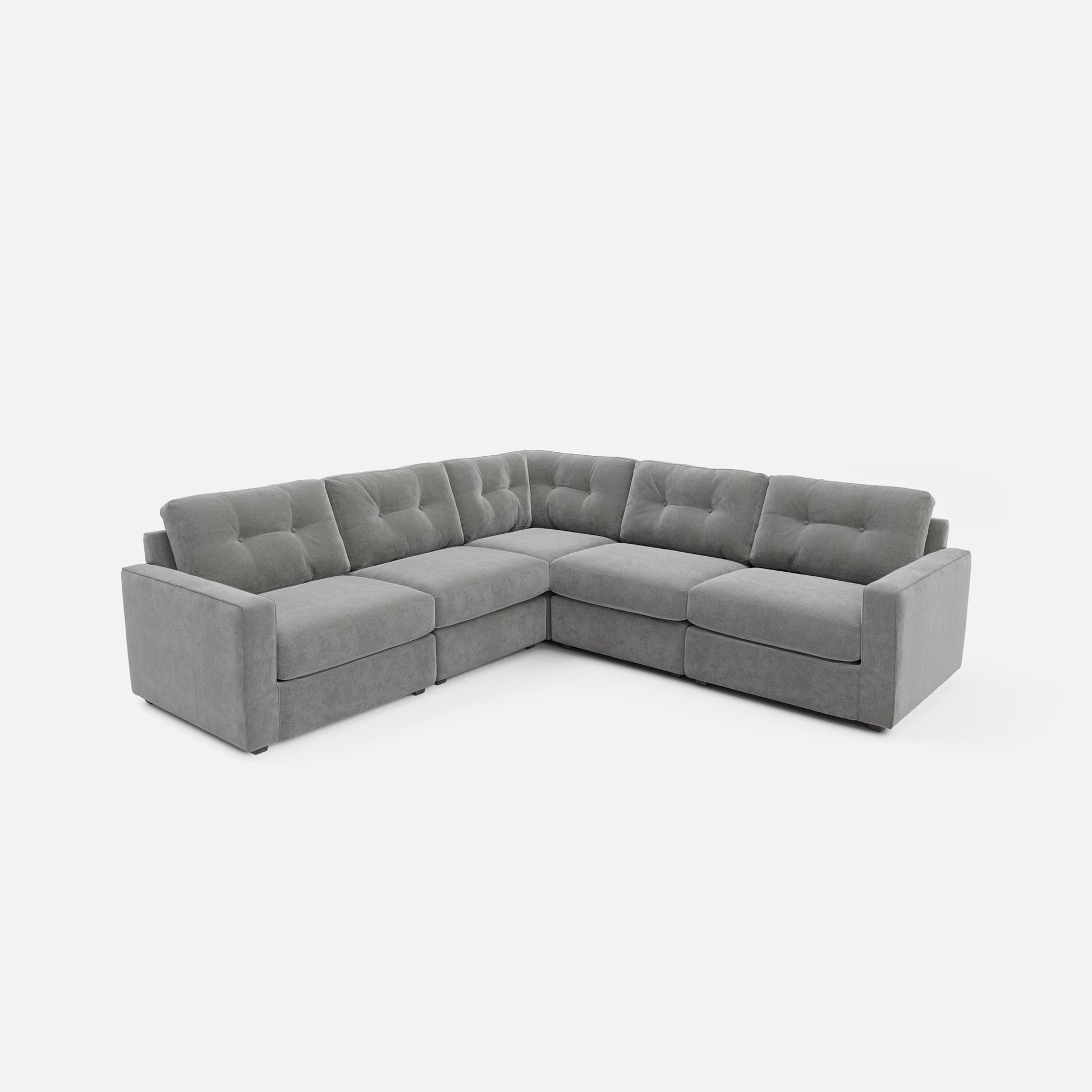 Modular One 5-Piece Sectional - Granite