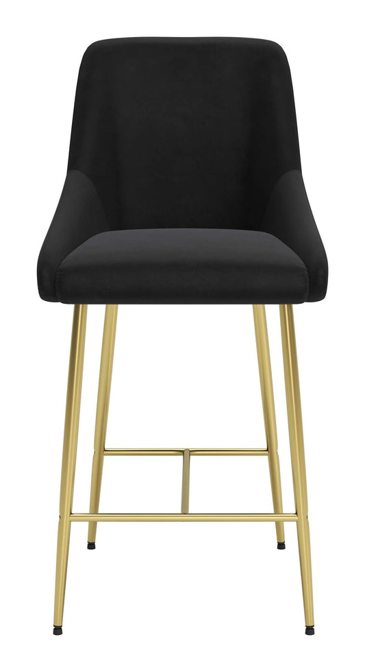 Madelaine Counter Stool Black & Gold