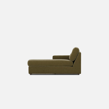 Modular One Left Arm Facing Chaise - Moss