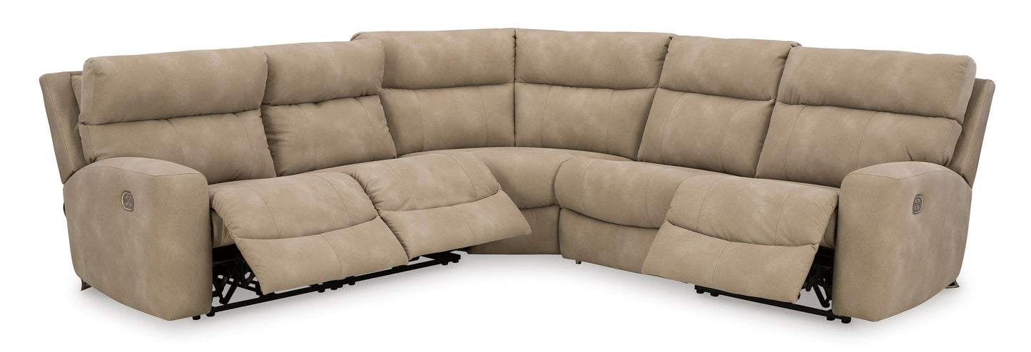 Next-Gen DuraPella 5-Piece Power Reclining Sectional