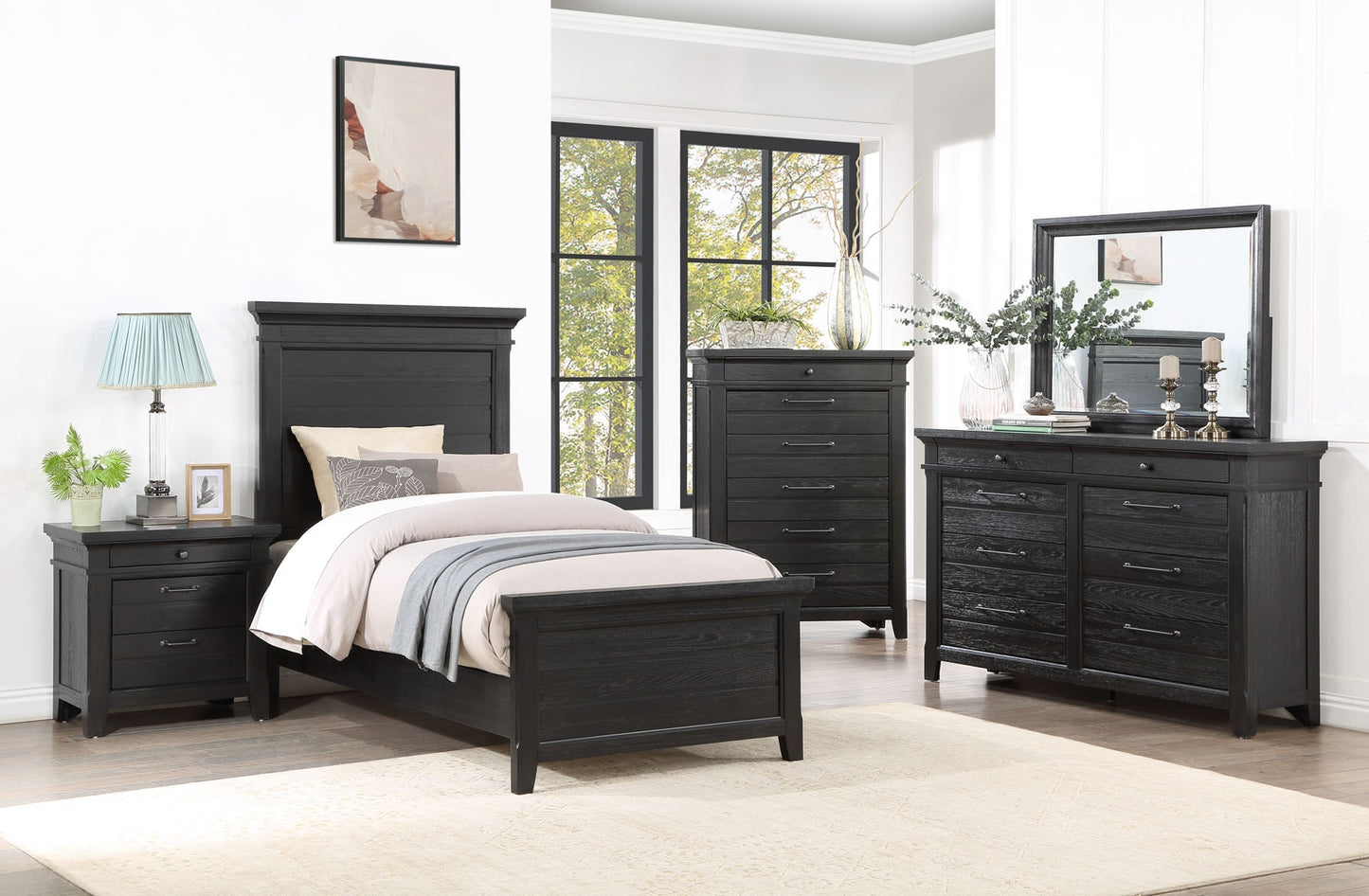 Onyx 3-Piece Panel Bedroom Set