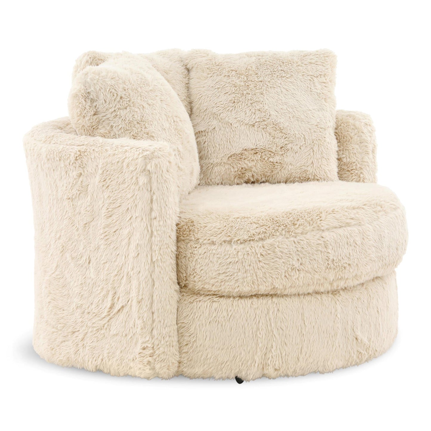 Vail Fur Swivel Chair