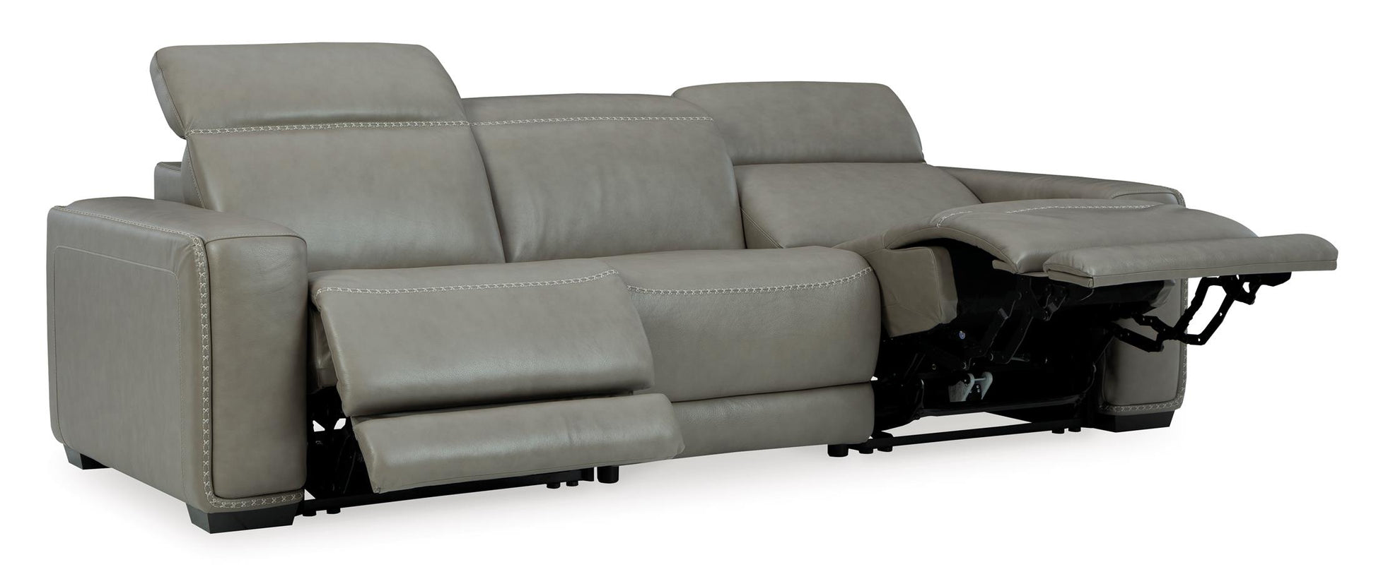 Correze 3-Piece Dual Power Leather Reclining Modular Sofa