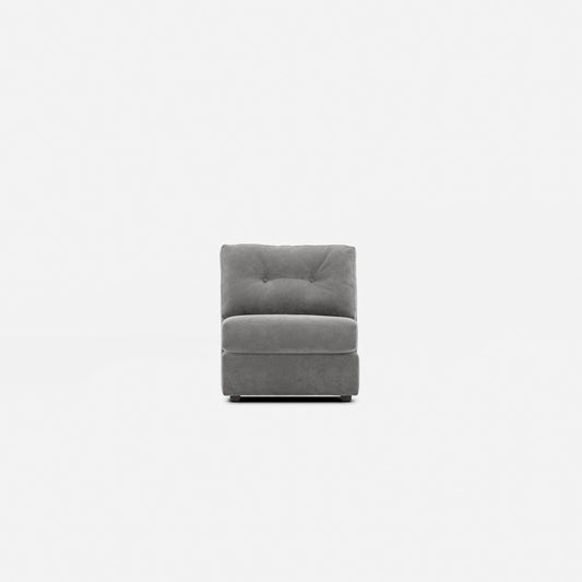 Modular One Armless Chair - Granite