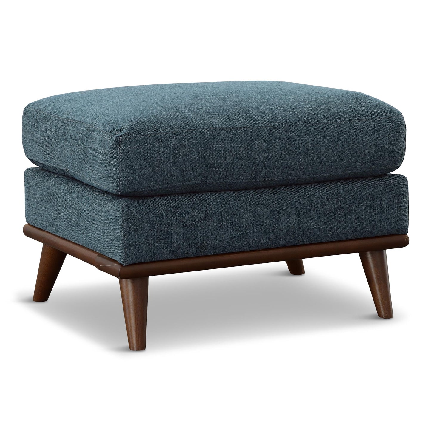 Topaz Teal Ottoman