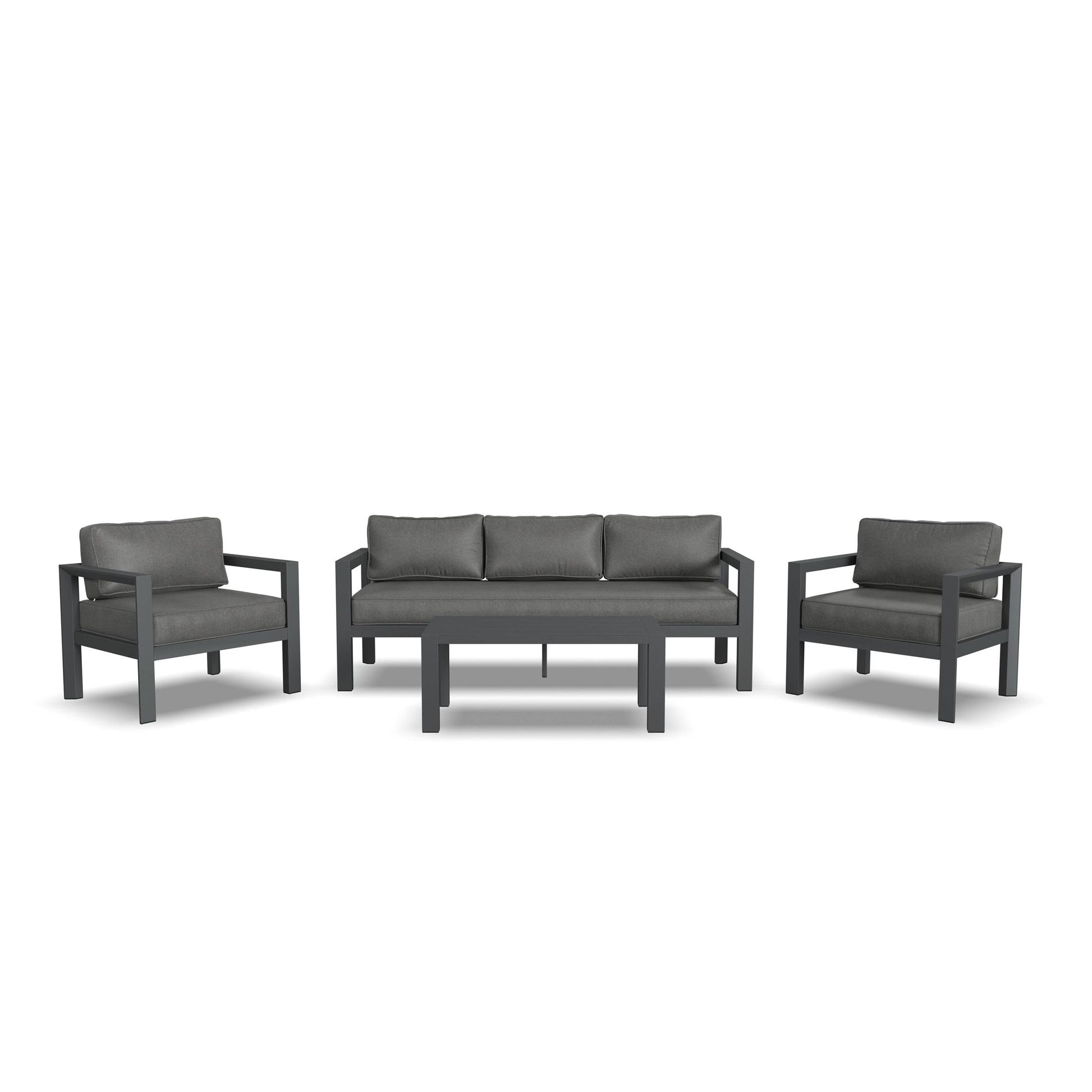 Grayton Outdoor Aluminum Sofa 4-Piece Set