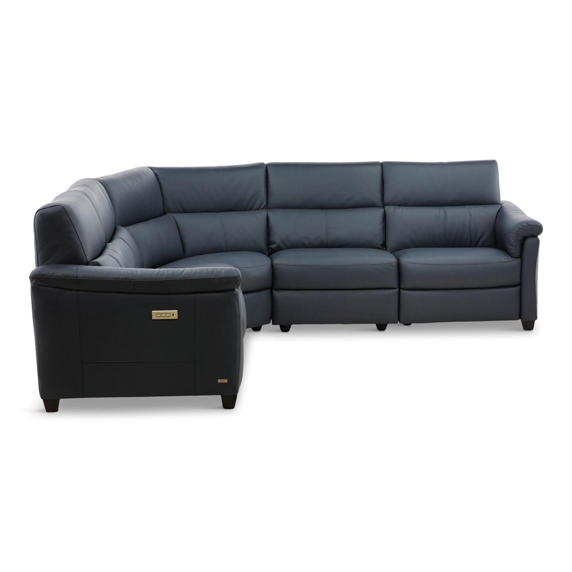 Astuzia Leather 5-Piece Power Reclining Sectional