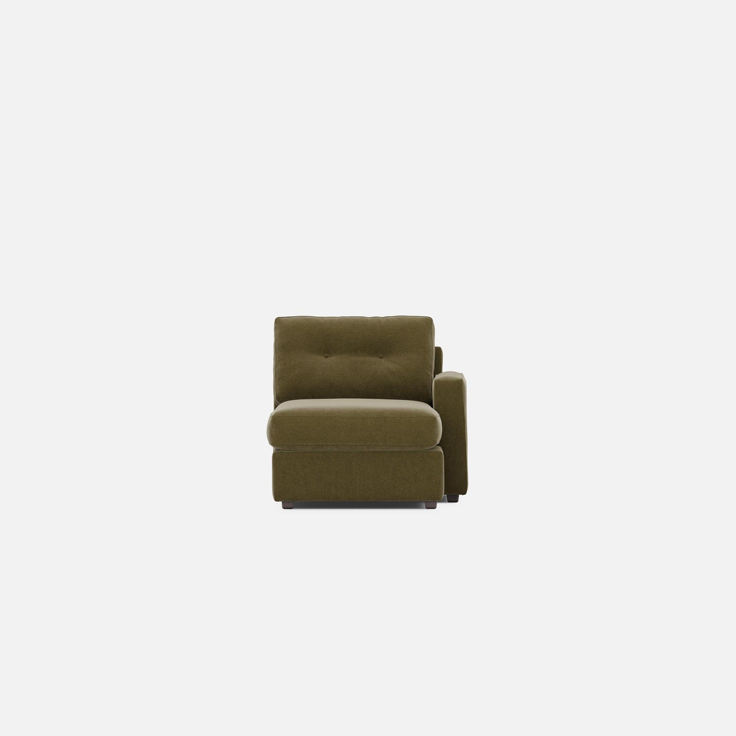 Modular One Right Arm Facing Chaise - Moss