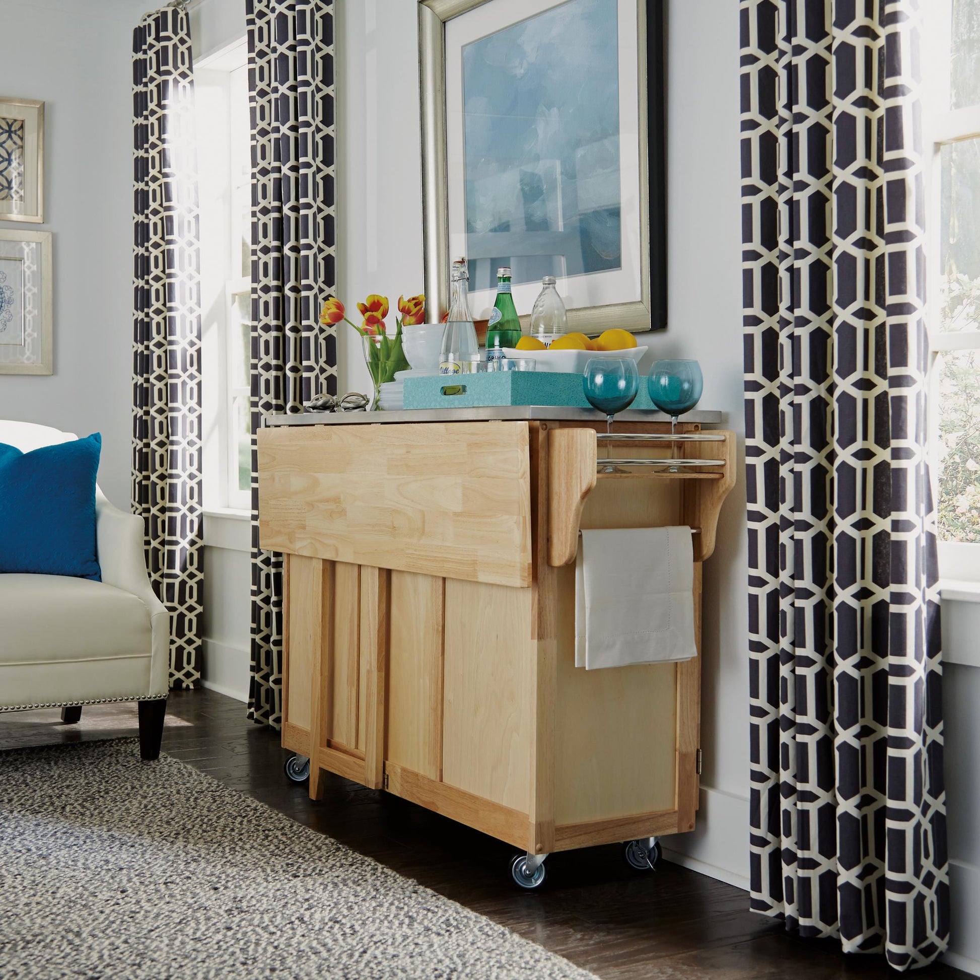 General Line 4 Drawer Kitchen Cart