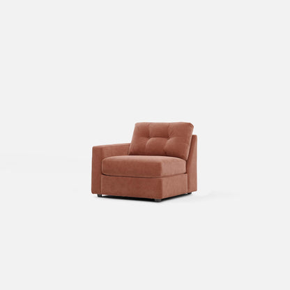 Modular One Left Arm Facing Chair - Cantaloupe