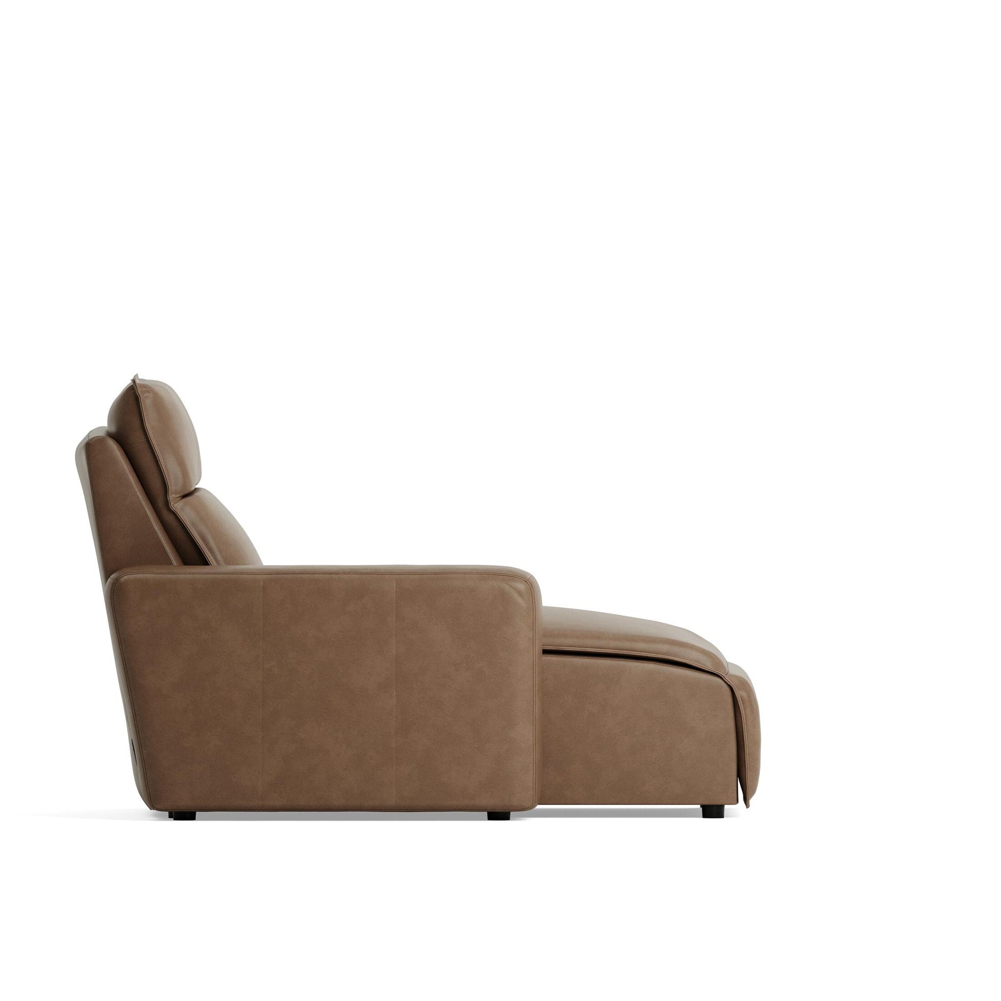 Modular Two Left Arm Facing Power Chaise - Saddle