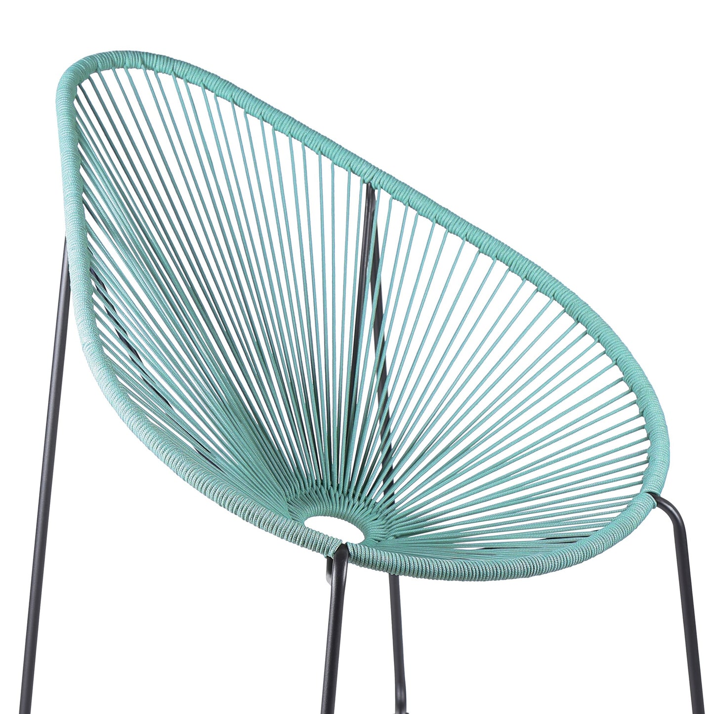 Acapulco Indoor Outdoor Steel Papasan Lounge Chair