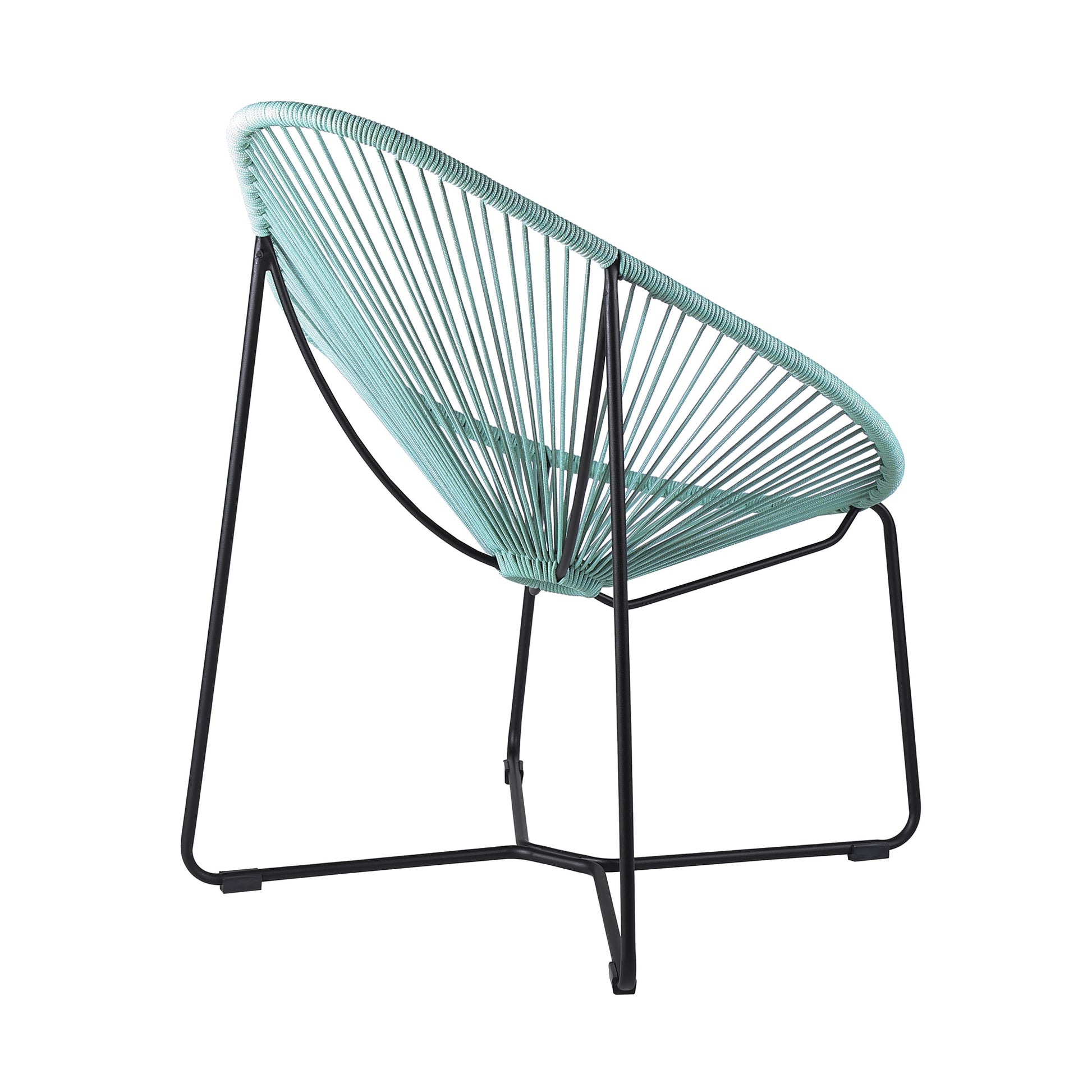 Acapulco Indoor Outdoor Steel Papasan Lounge Chair