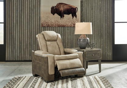 Next-Gen DuraPella Performance Fabric Dual Power Recliner with Hidden Storage