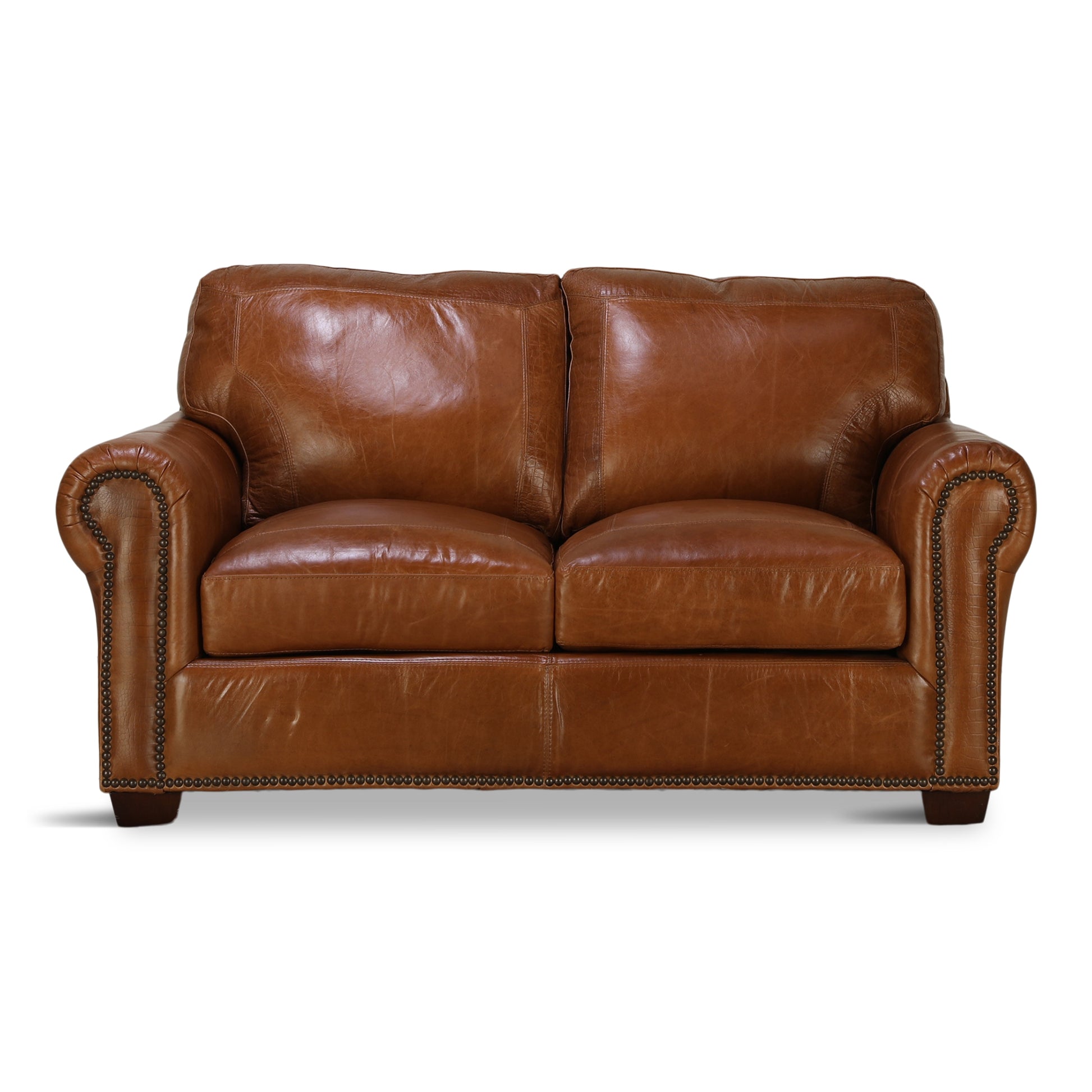 Park Avenue Leather Loveseat