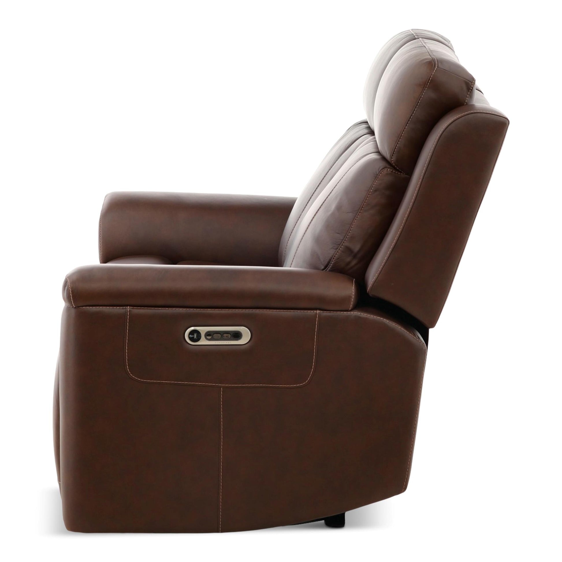 Adrian Leather Power Reclining Loveseat