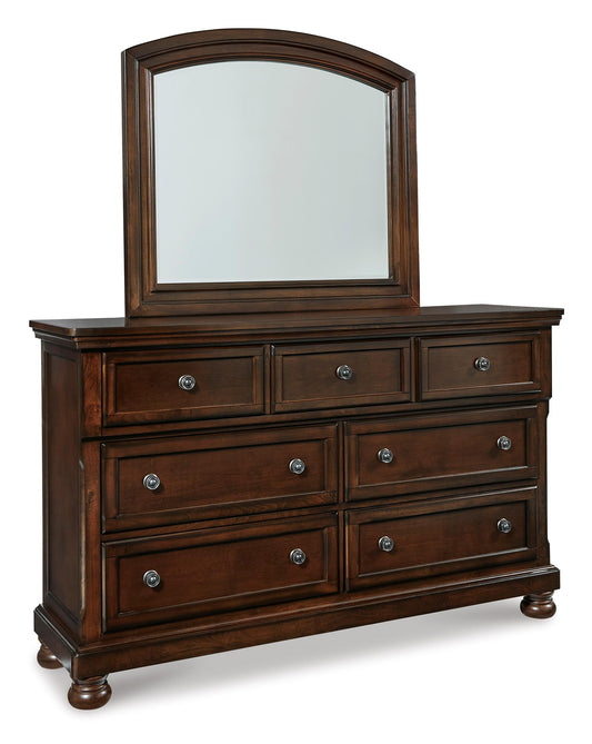 Porter 7 Drawer Dresser and Mirror