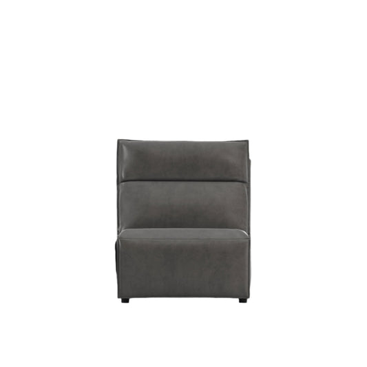 Modular Two Armless Chair - Charcoal