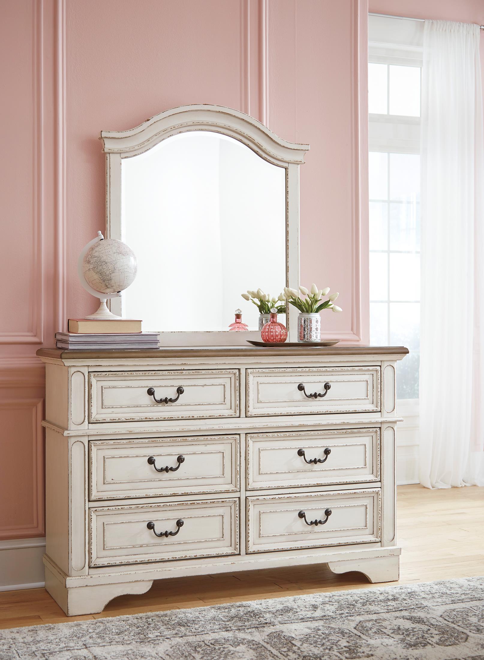 DRESSER AND MIRROR