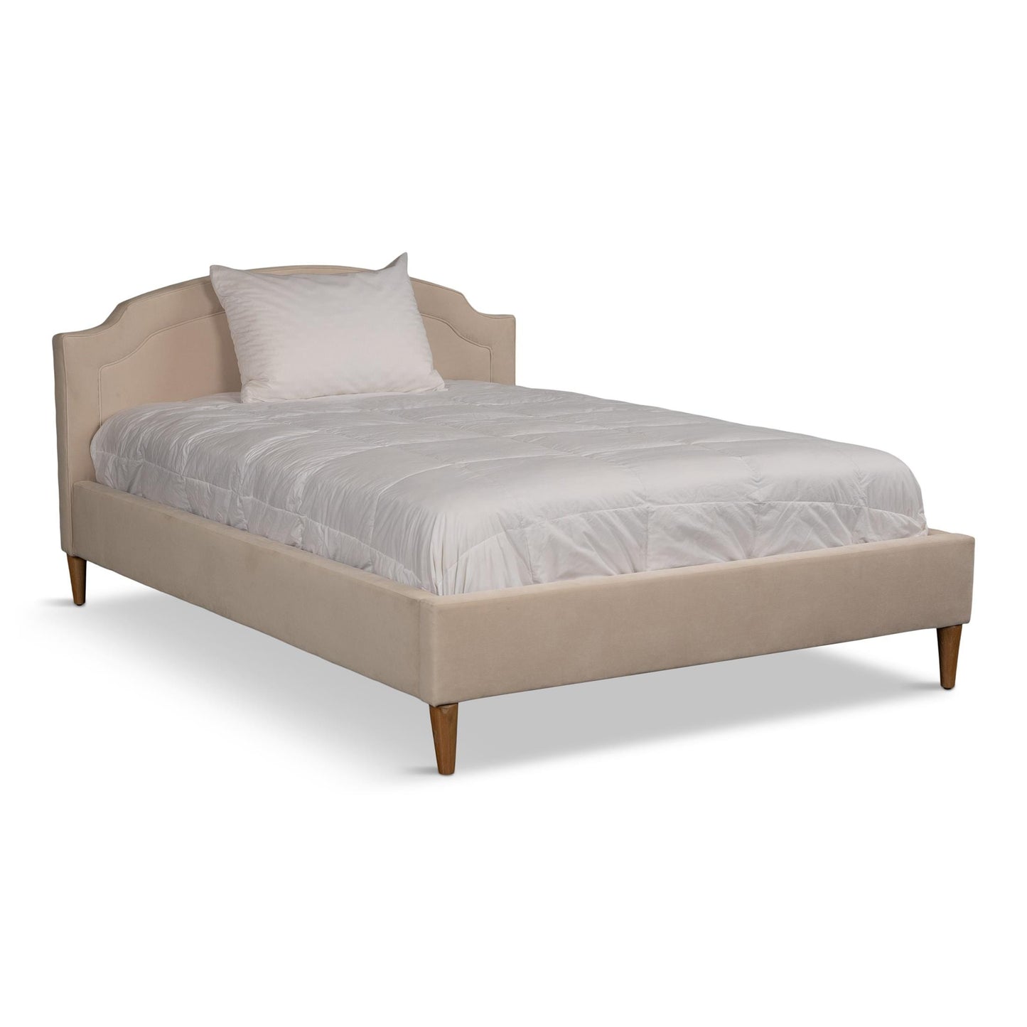 Modern Stratus Full Square Upholstered Bed