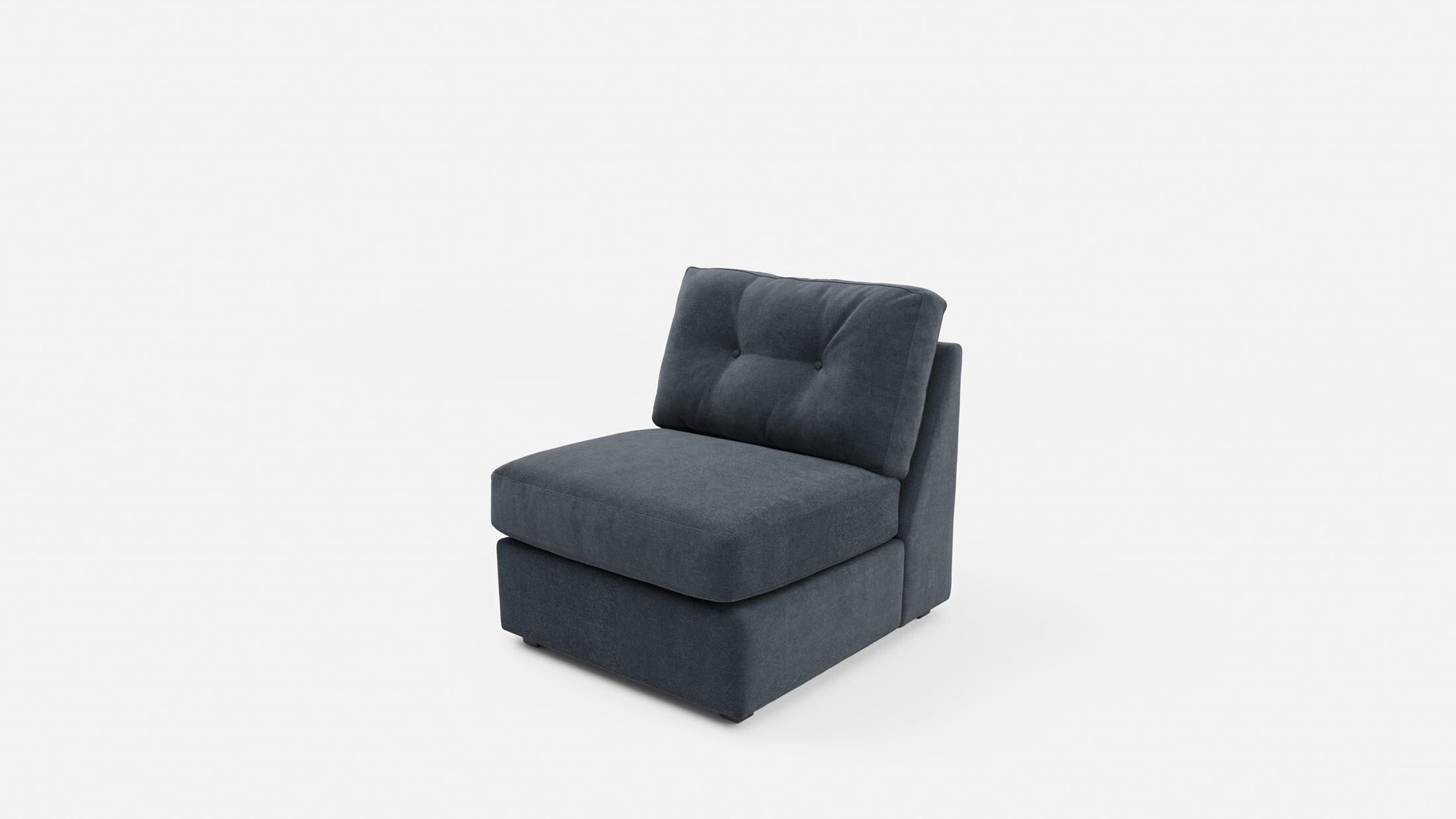 Modular One Armless Chair - Navy