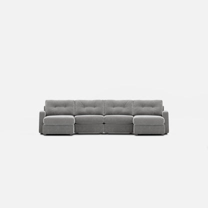 Modular One 4-Piece Sectional with Dual Chaise