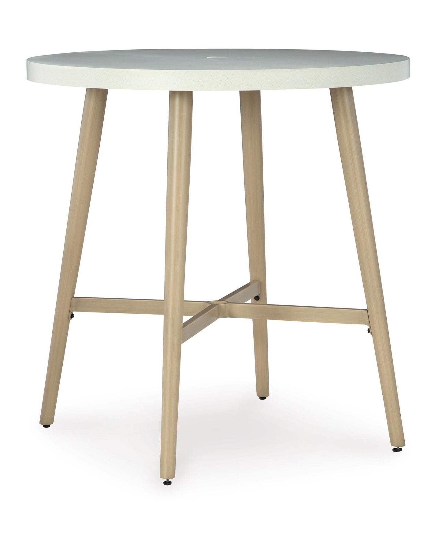 Seton Creek Round Bar Height Table with Umbrella Option