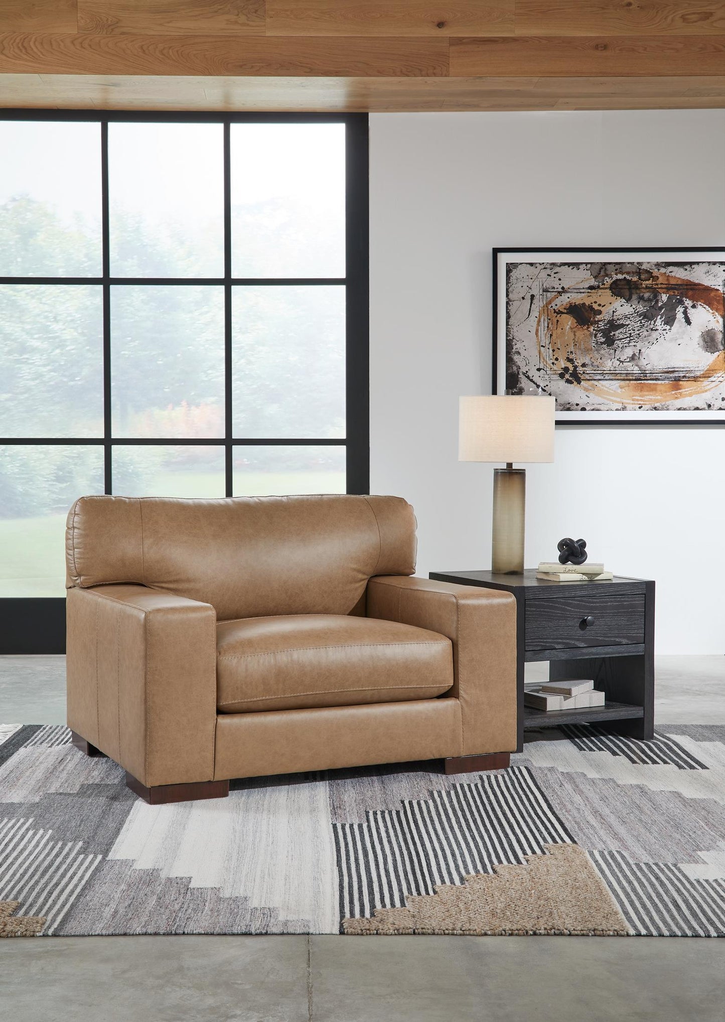 Lombardia Oversized Leather Chair