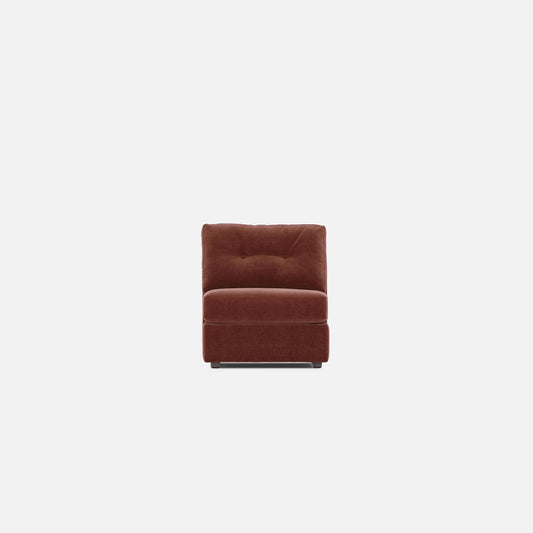 Modular One Armless Chair - Merlot