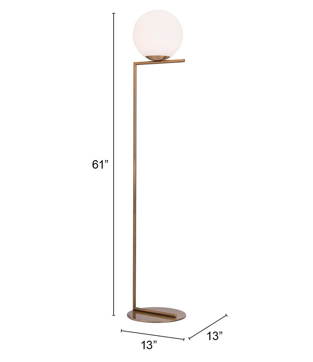 Belair Floor Lamp Brass