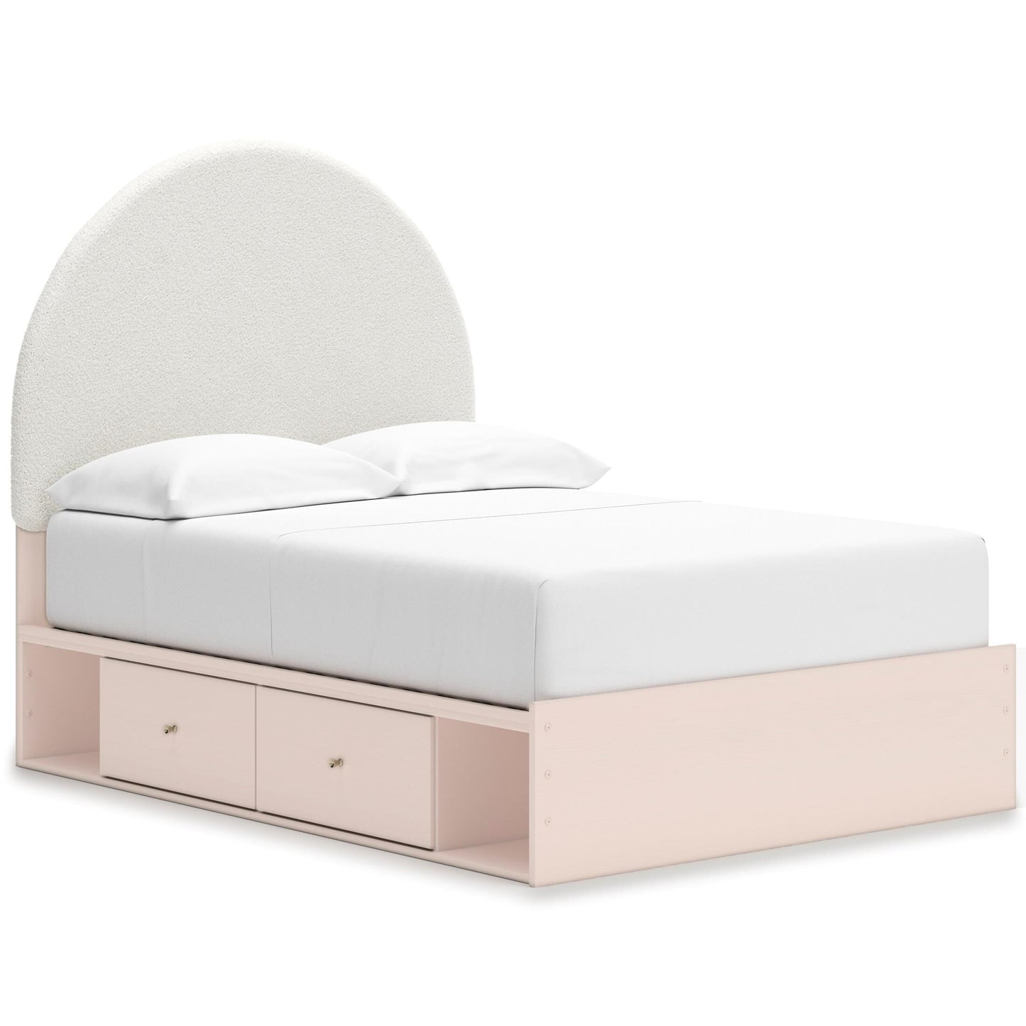 Wistenpine Upholstered Panel Bed with Double Storage