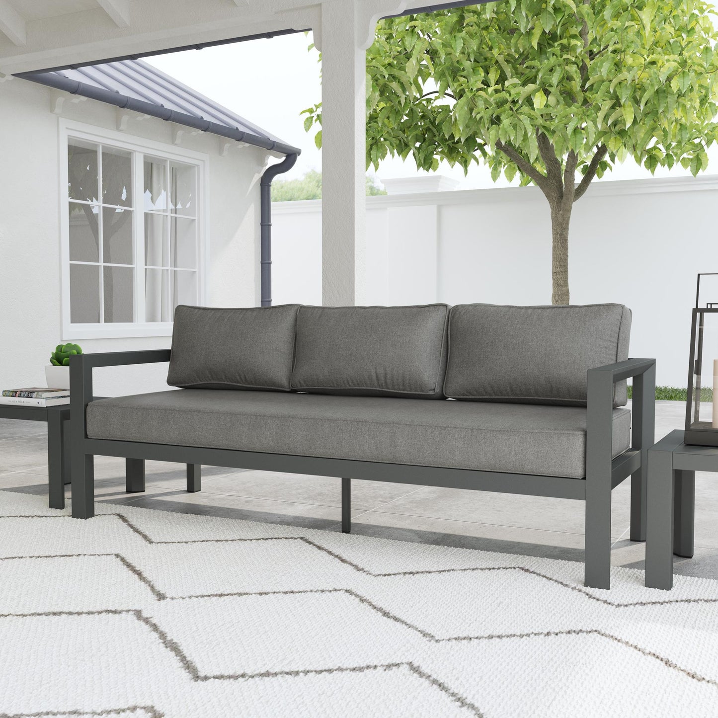 Grayton Outdoor Aluminum Sofa