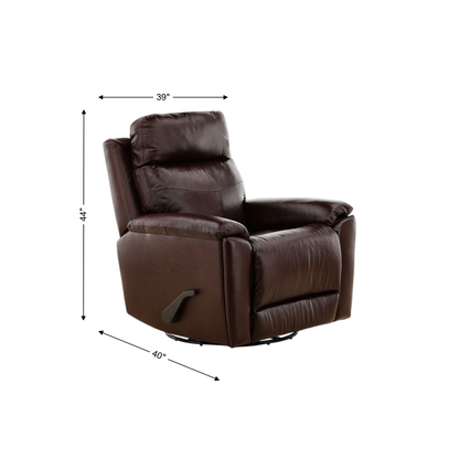 Flexsteel Refined Perfect Match Leather Swivel Gliding Recliner