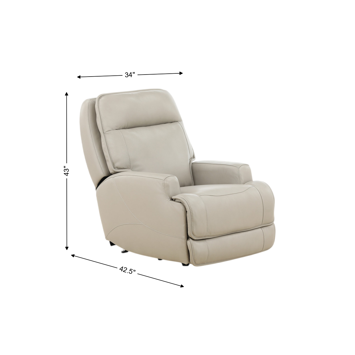 Cabot Zero Gravity Leather Power Rocker Recliner
