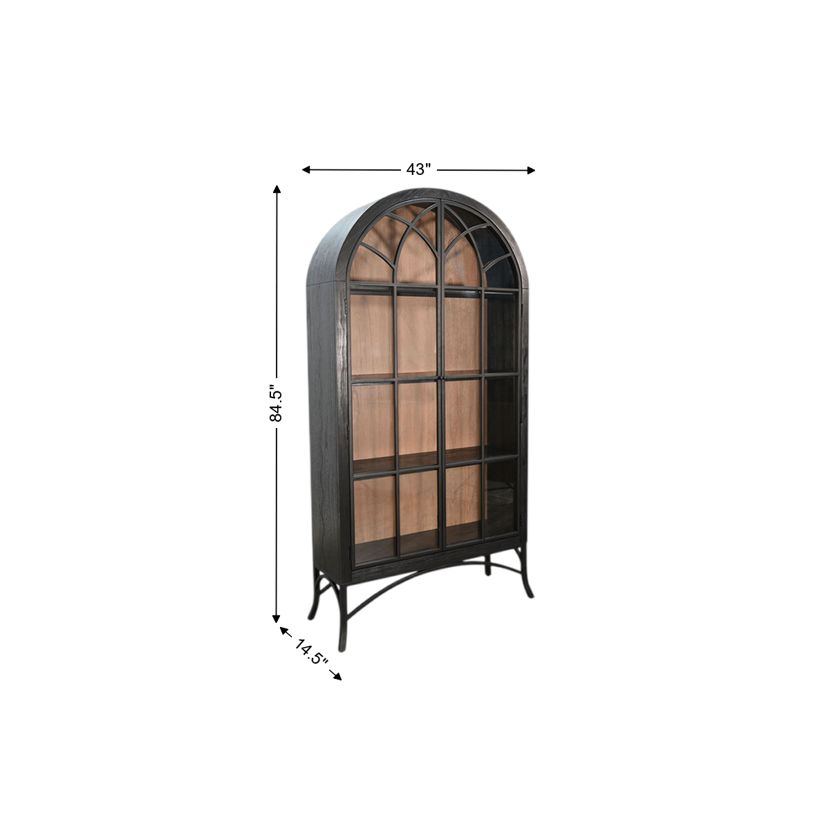 Asher Arch Bookcase