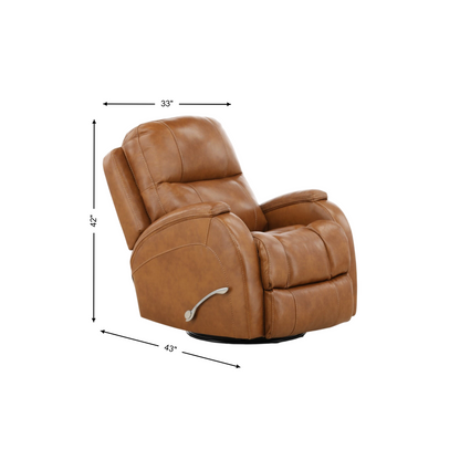 Tango Leather Swivel Glider Recliner