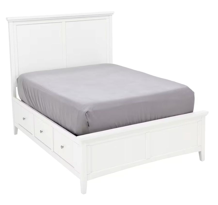 Oakley Full Storage Bed White