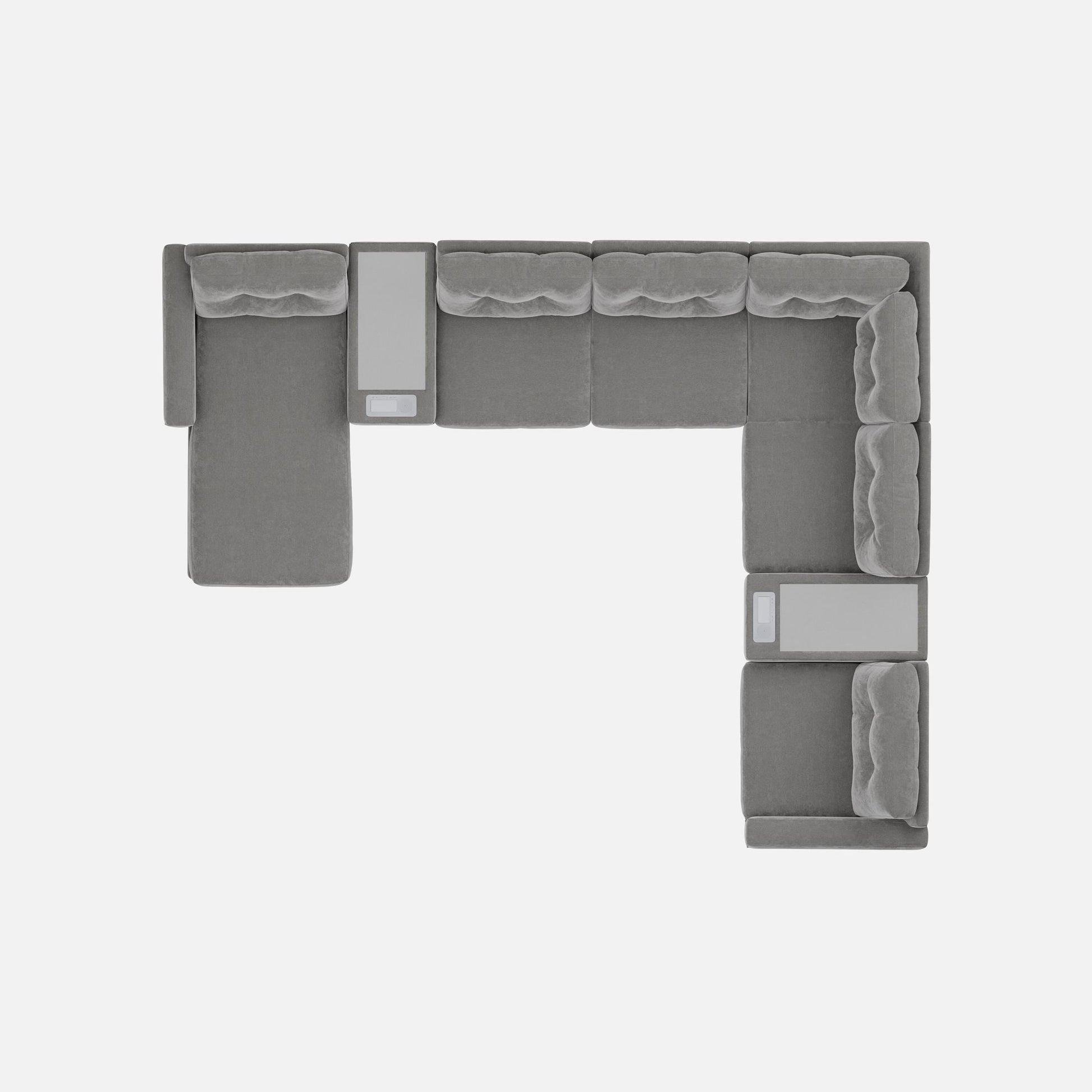 Modular One 8-Piece Sectional Chaise with E-Console