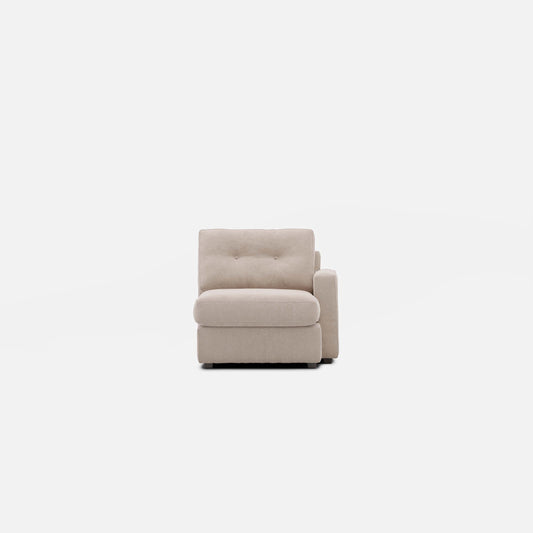 Modular One Right Arm Facing Chaise - Stone