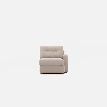 Modular One Chaise Stone Right-Facing