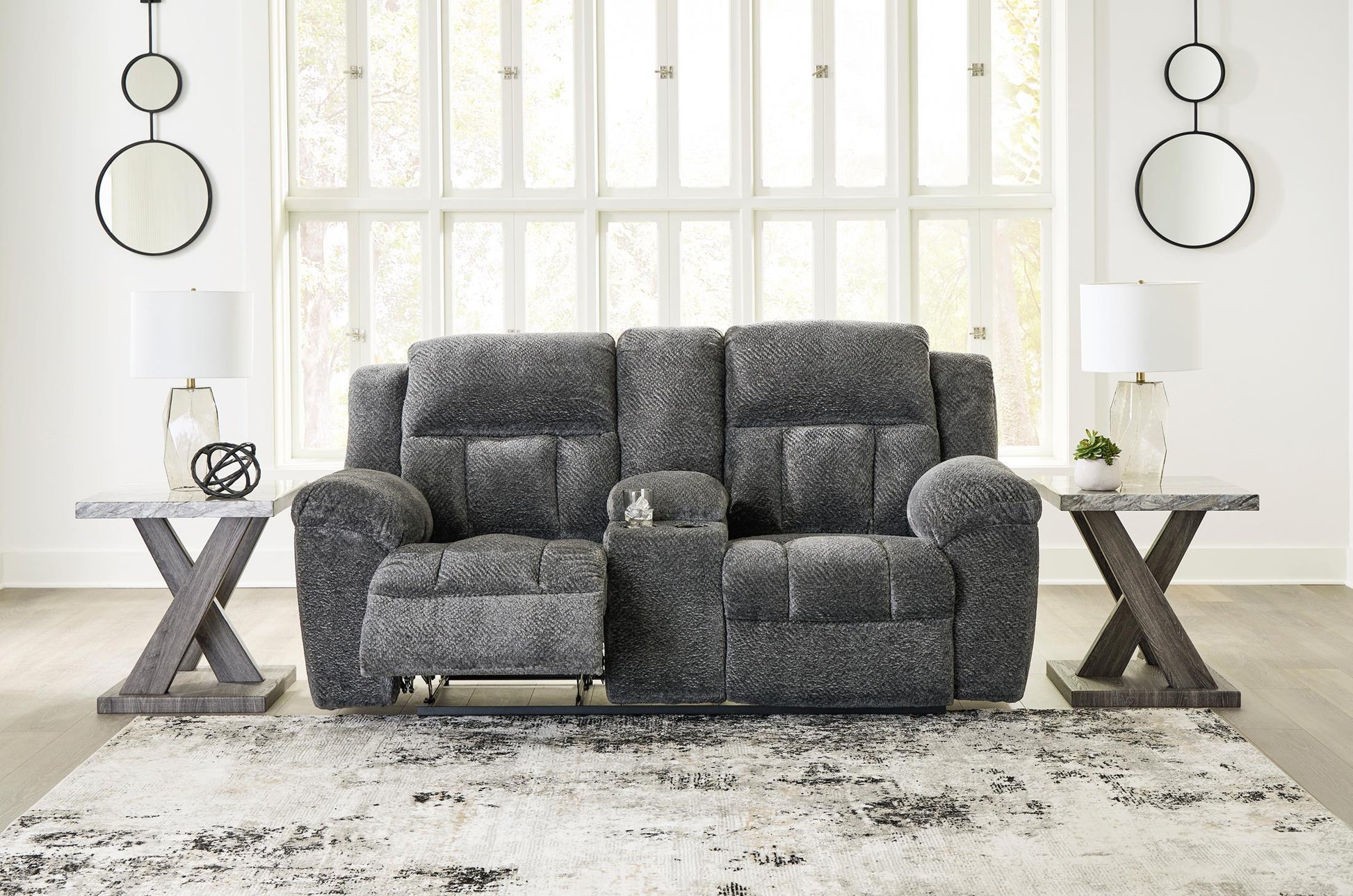 Frohn Reclining Console Loveseat