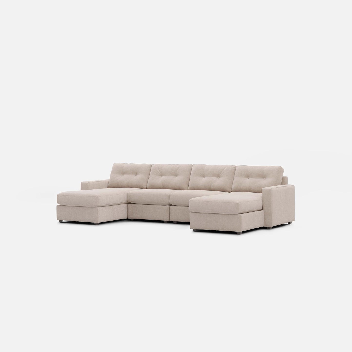 Modular One 4-Piece Sectional with Dual Chaise