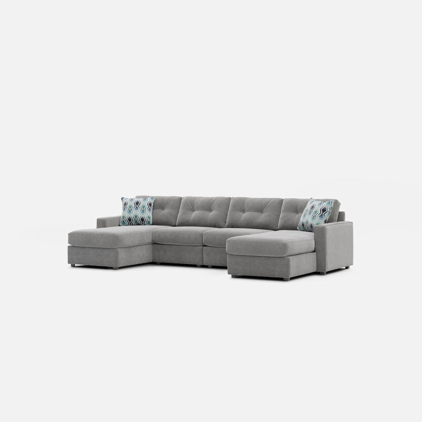 Modular One 4-Piece Sectional with Dual Chaise