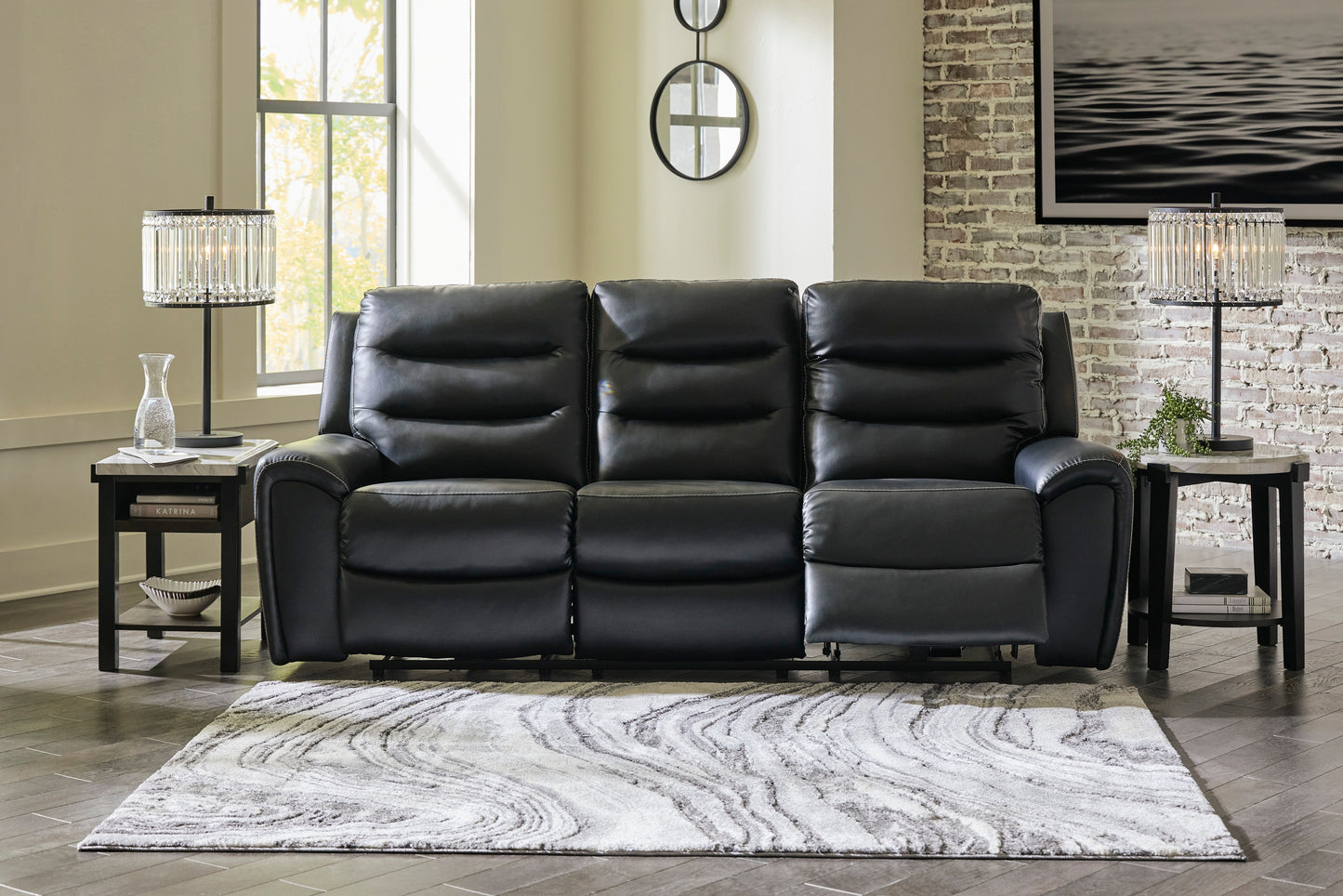 PWR REC SOFA WITH ADJ HEADREST