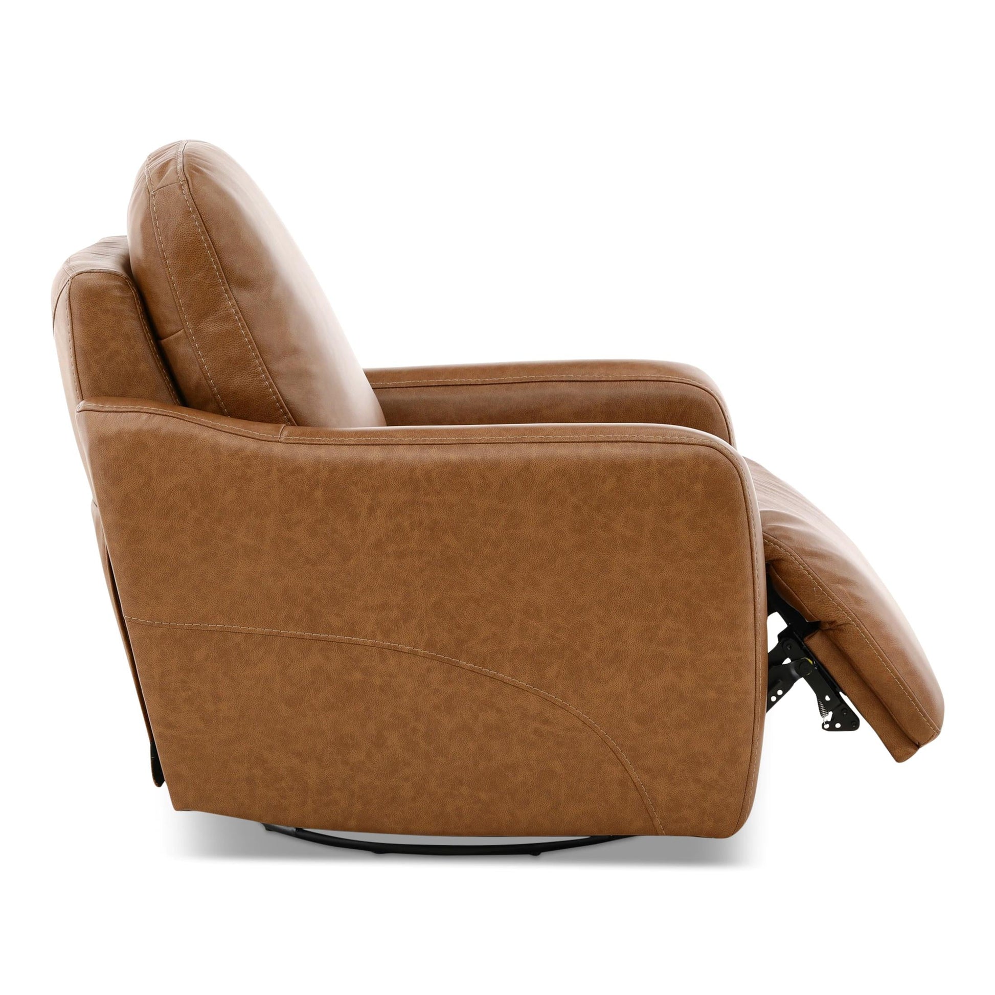 Brea Leather Power Swivel Recliner