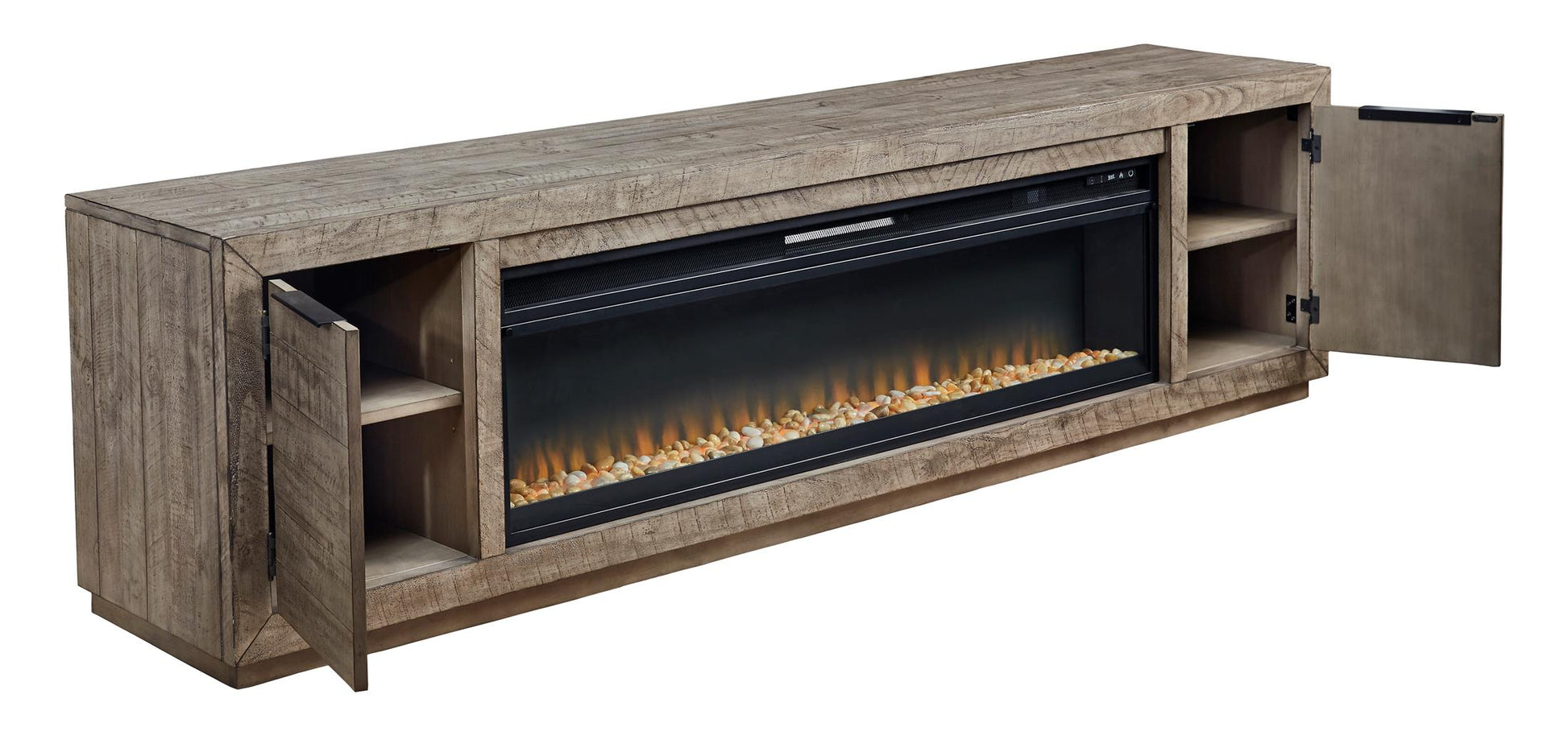 Krystanza 92" TV Stand with Electric Fireplace