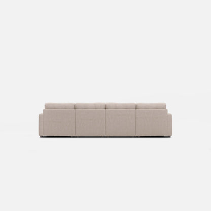 Modular One 4-Piece Sectional with Dual Chaise