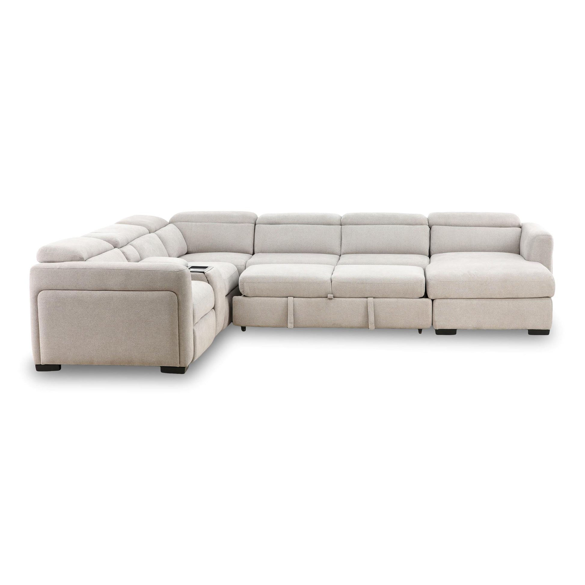 Tuscany 6-Piece Power Reclining Sleeper Sectional with Chaise