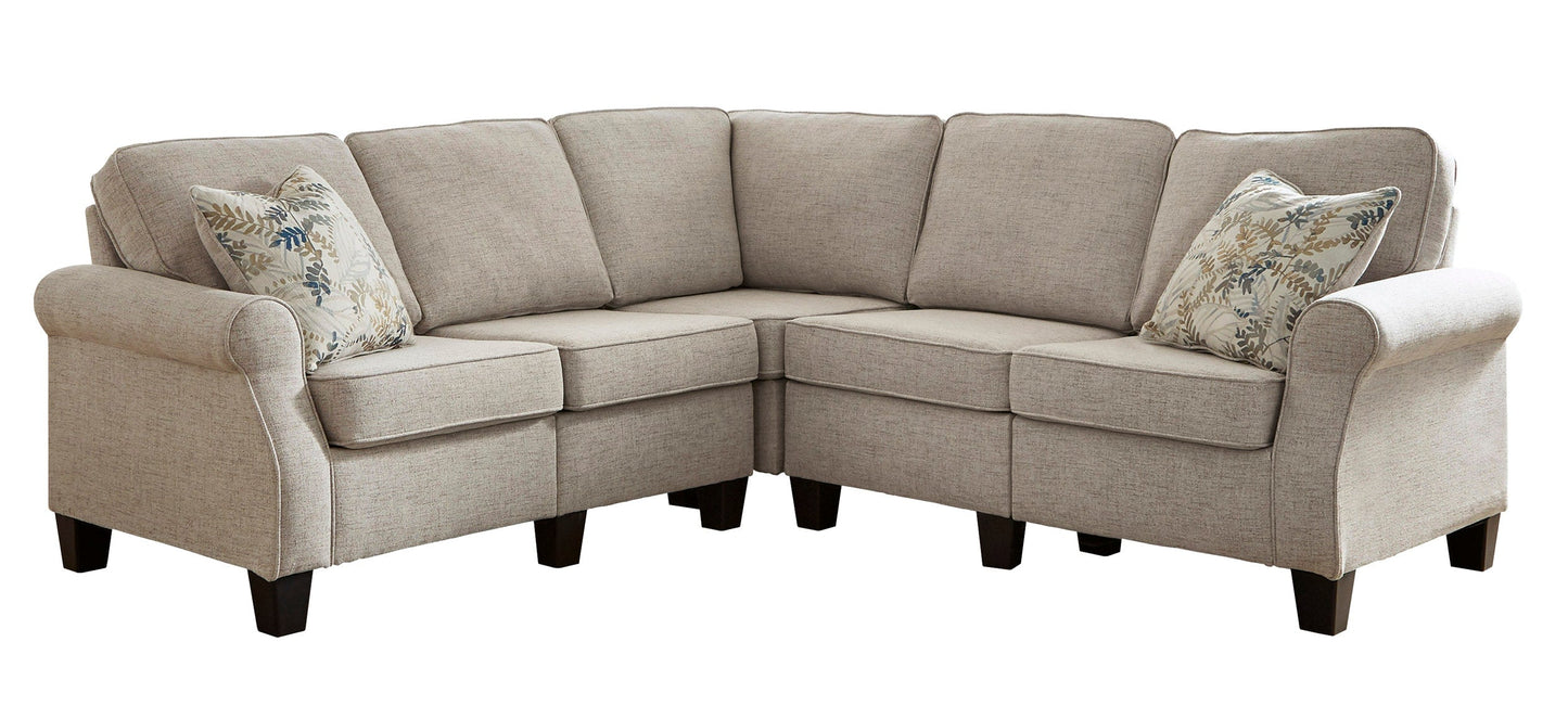 Alessio 4-Piece Ready-To-Assemble Sectional